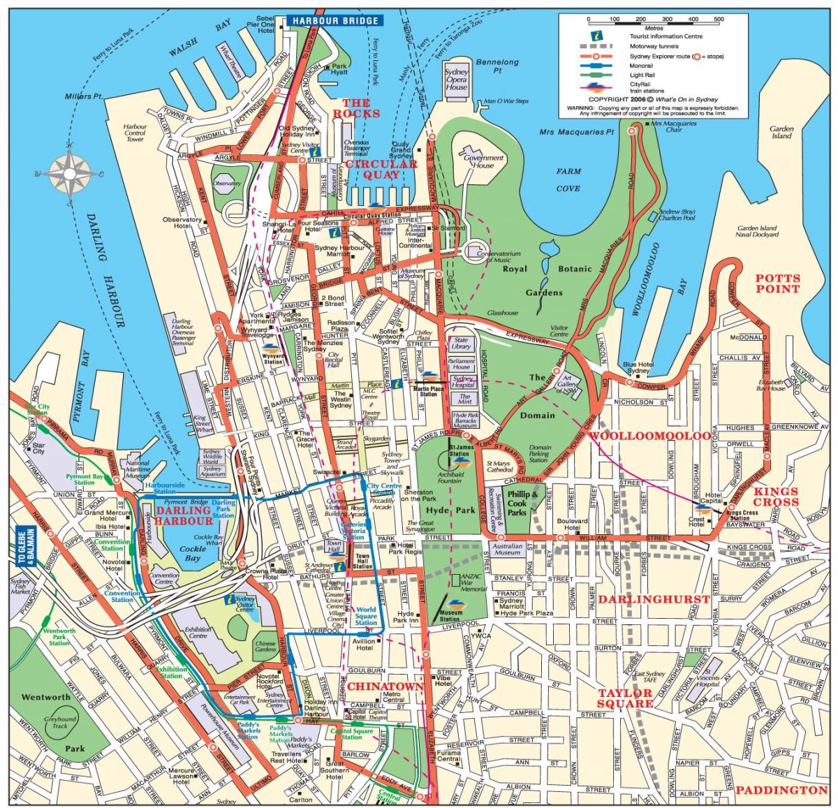 rua mapa de sydney
