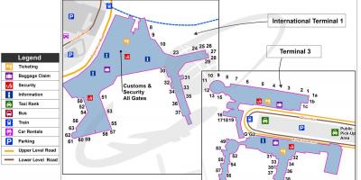 Mapa do aeroporto de sydney