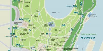 Sydney jardim botânico mapa