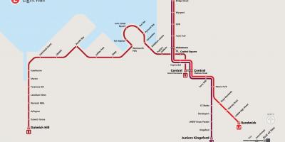 Light rail mapa de sydney