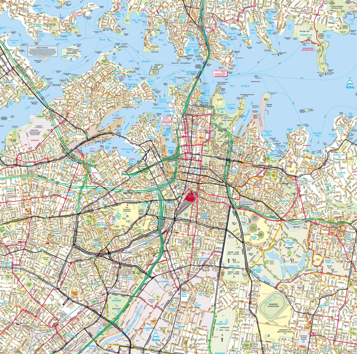 mapa de sydney