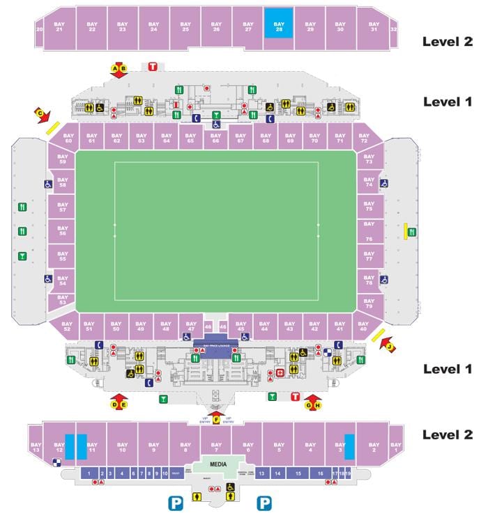 Parramatta Stadium mapa
